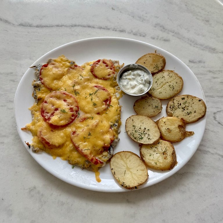 Л Мясо по французски